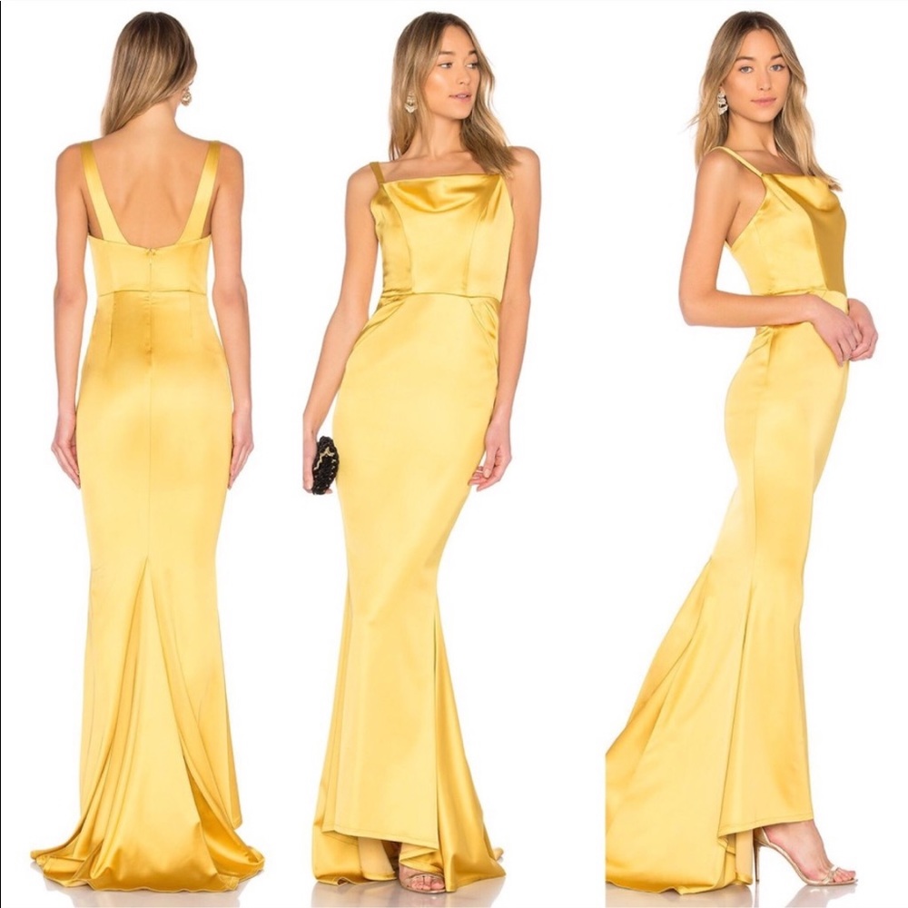 BEAUTIFUL YELLOW GOLD DRESS GOWN 💛